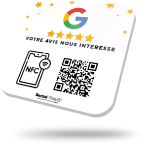 Plaque connectee Google Avis Replayce