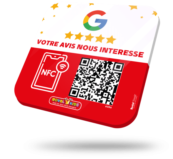 Plaque individuelle NFC Royal Kids