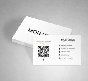 Carte de visite + QR code personnalisé
