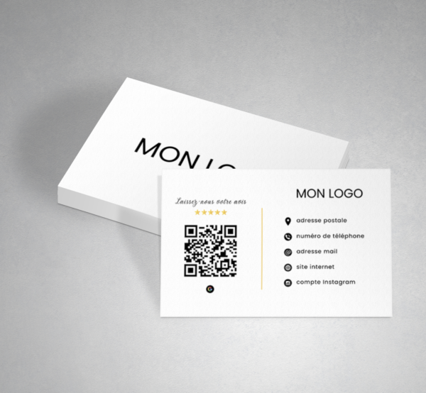 Carte de visite + QR code personnalisé