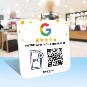 Plaque NFC connectee Google Avis