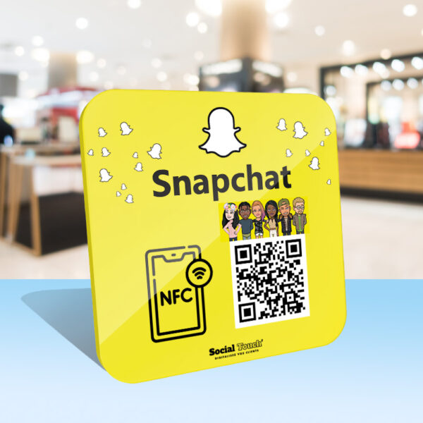 Plaque connectee Snapchat