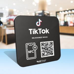 Plaque NFC connectee TikTok