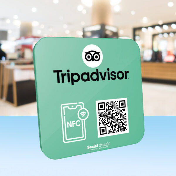 Plaque connectee TripAdvisor