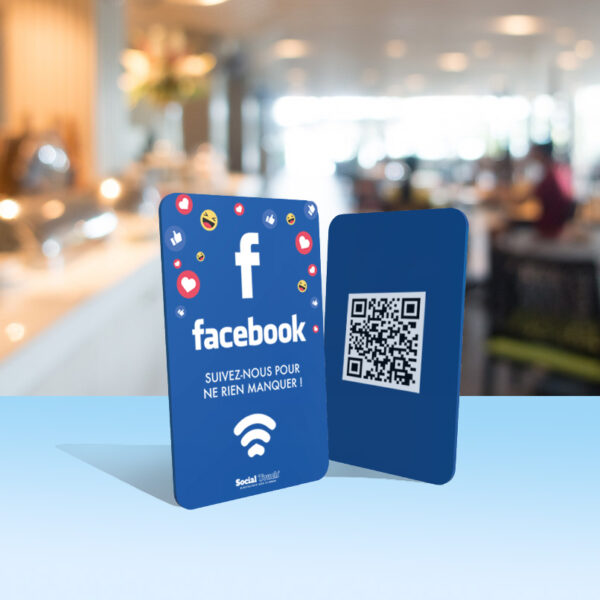 Carte NFC connectée facebook