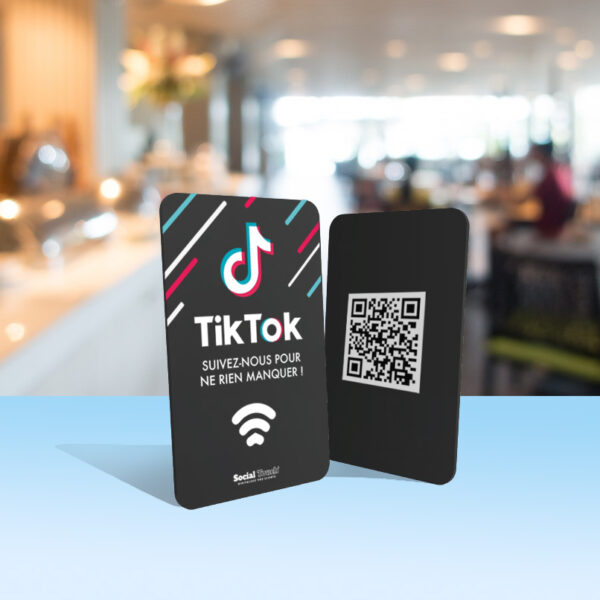 Carte NFC connectée tiktok