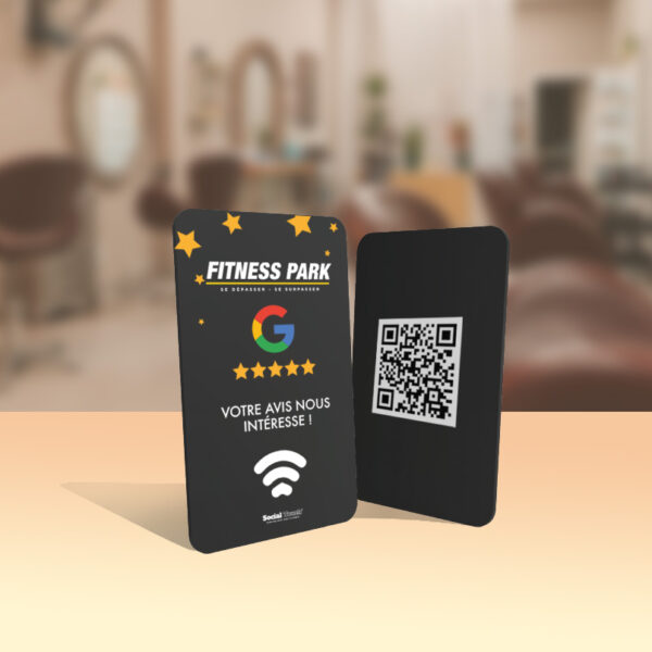 Carte NFC connectée personnalisée
