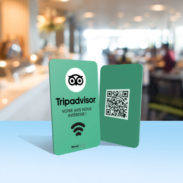 Carte NFC connectée tripadvisor