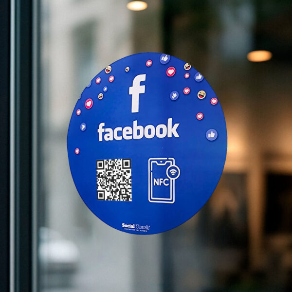 Adhésif NFC connecté Facebook
