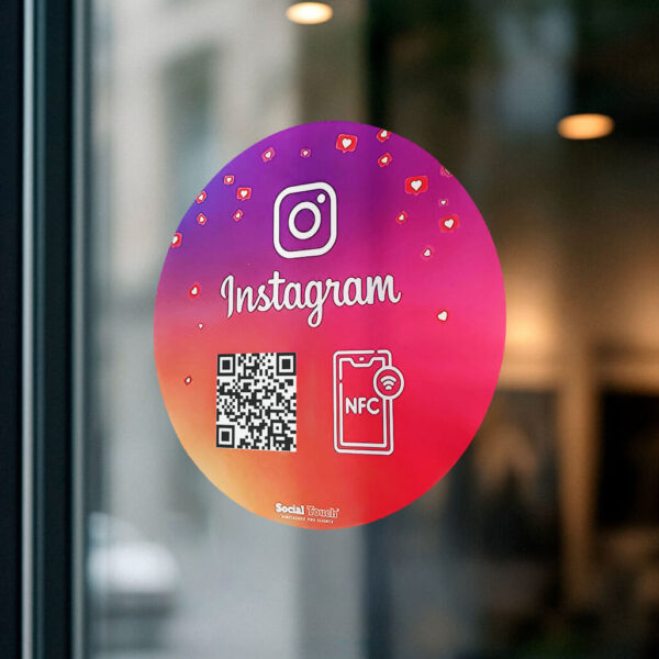 Adhésif NFC connecté Instagram