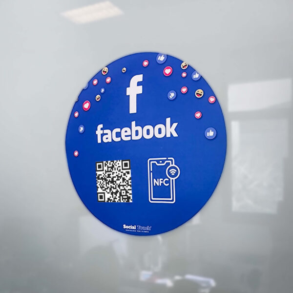 Adhésif NFC connectée Facebook