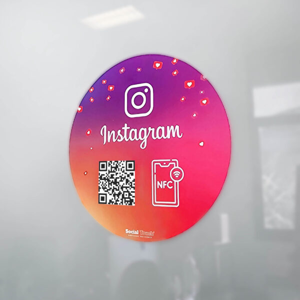 Adhésif NFC connectée Instagram